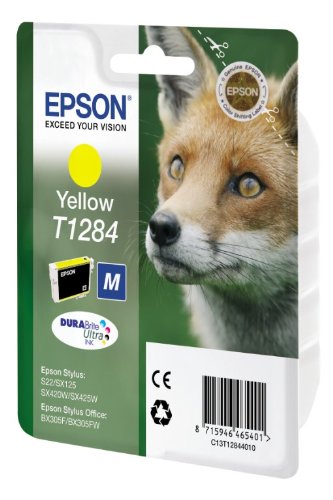 Epson T1284 Fuchs, wisch- und wasserfeste Tinte (Singlepack) gelb - 2