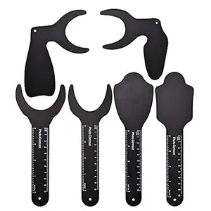 RZJZGZ (6Pcs) Dental Photo Contrast Black Background Board Autoclavable Dental Orthodontic Oral Cheek Retractors Photographic Black Background Backdrop