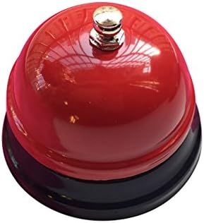 J Robin Bar Ringer Desk Kitchen Hotel Counter Reception Restaurant Call Bell Ringer for Serivce (Red)