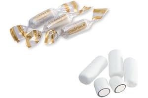 Gessetti Bianchi incartati singolarmente | Confezione da Kg 1 | Cedrinca la Caramella del Lago di Garda (Liquirizia)