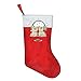 Produktbild gthytjhv Dog Listening to Music Christmas Holiday Stockings for Boys Girls Men Women 42x26cm