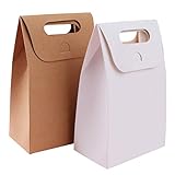 Bolsas de papel kraft para manualidades: puedes decorar estas bolsas con dibujo, colorear y etc. para diferentes propósitos, o puedes grapar tu tarjeta de visita o sellar el exterior de la bolsa con tu logotipo en ellas.