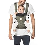 bauchtrage puppe ergobaby Maximaler Komfort -  Babytrage vom Neugeborenen bis zum Kleinkind (3,2 bis 15kg) ohne Neugeborenen-Einsatz verwendbar. Ergonomische und bequeme Haltung für das Baby / Kind in jeder Einstellung und Trageposition.