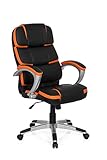 MyBuero chaise de bureau GAMING PRO BY 100 simili cuir noir / orange 722120