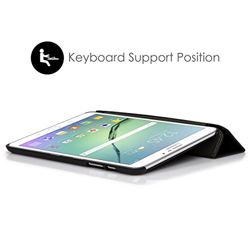 Forefront Cases® Neue Leder Hülle Tasche Case Cover für Samsung Galaxy Tab S2 8.0 T715N – Rundum-Geräteschutz und intelligente Auto-Sleep-Wake-Funktion – inkl. Eingabestift - 8