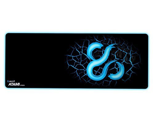 Newskill Atami Speed Taglia XL - Tappetino Mouse da Gaming Professionale (Bordo Cucito a Laser, Superficie Speed), Nero