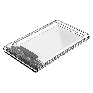 Protokart 2.5 inch USB 3.0 External Hard Drive Enclosure USB 3.0 Transparent Hard Disk Box USB 3.0 Micro to SATA Hard Disk Box 4TB Hard Drive SSD/HDD (Transparent)