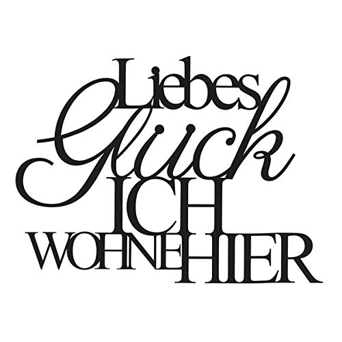 Preisvergleich Produktbild Wandpoesie"Liebes Glück"