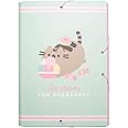 Grupo Erik Pusheen Foodie Collection A4 File Folder | 13.4 x 10 inches - 34 x 25.5 cm | 3 Flap Folder | Document Organizer | School Folder | Document Folder | Pusheen Gifts | Cute Stationery