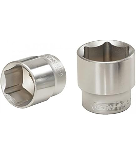 KS Tools 1/2" Sechskant-Stecknuss 19mm – Aus Chrom-Vanadium-Stahl, Matt Satiniert