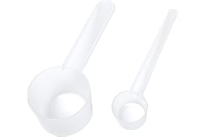 SITARCMIN 2 Stück Messlöffel, Dosierlöffel 40ml, Messlöffel 5g, Transparent Measuring Spoons Klein, Messlöffel Set mit Skala, Messlöffel für Pulver und Flüssigkeit