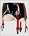 Produktbild Latex Strapse - Latexstrapse - Strumpfgütel aus Latex Latexdessous L/XL