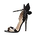 Produktbild BIKETAFUWY Schuhe Damen Sommer Sandalen Knöchel High Heels Block Party Offene Zehen Schuhe Außen Quadratischer Absatz Knöchelriemen Knöchel Klassiker