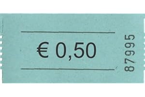 DIE IDEENWELT 3cm x 5,7cm Bonrolle Ausführung: 0,50 Euro (Blau)