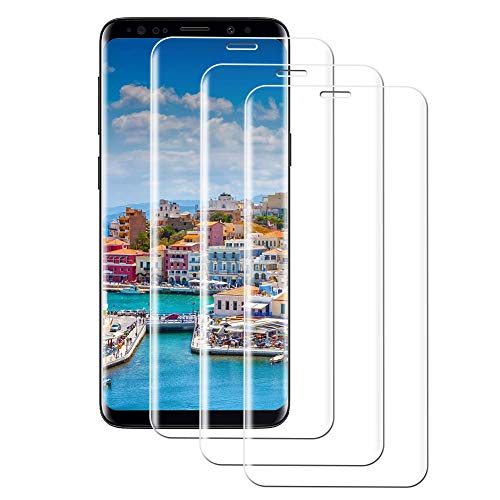 AYUBMR 3-Unidades Cristal Templado para Samsung Galaxy S9 Plus [9H Dureza] Protector de Pantalla Alta Definicion Vidrio Templado para Samsung Galaxy S9 Plus