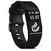 Produktbild OverDose Damen Herren Smart Wrist Band Schlaf Sport Fitness Fitness Tracker Schrittzähler Armband Uhr Kompatibel mit IOS/Android System (Schwarz)