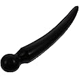 Ox Horn Massager Chinese Scraping Plates Trigger Point Stick Acupuncture Therapy Pain Relief Tool for Face Neck Body Leg Foot (black)