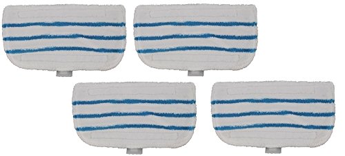 Kga-supplies Lot de 4 embouts en microfibre compatibles avec Black & Decker FSM1500/FSM1600/FSM1610/FSM1620/FSM1630/FSMH1621/FSMP20 20 cm