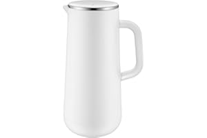 WMF Impulse Thermos da 1 l, Thermos per caffè o tè, Tappo a Vite, Mantiene Le Bevande Fredde e Calde per 24 Ore, Thermos per caffè o tè, Bianco, Acciaio Inossidabile, plastica