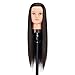 Produktbild Hairginkgo 71,1 cm-76,2 cm Mannequin Kopf synthentic Faser Friseur Training Head Kosmetologie Schraubenmännchen mit gratis Tischklemme Ständer (91802W0220)