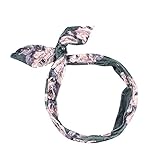 Neu Mädchen Hasenohren Faltbar Stahldraht Stirnband, LEEDY Damen Niedlich Süß Weich Kopfband Haarreif Stirnbänder Headband Party Geschenk