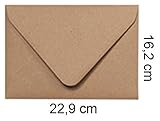 25 sobres kraft GRANDES 162x229mm