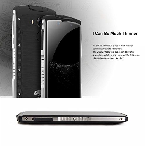 Telefonia Mobile Smartphone in offerte, HOMTOM ZOJI-Z7 5.0 inch 1280 x 720 Pixels HD Schermo Dual SIM Quad Core IP68 Android 6.0 Smartphone con Sensore Fingerprint, 2MP/8MP, 2GB RAM 16GB ROM, 3000mAh