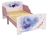 FUN HOUSE 713185 Disney Reine des NEIGES Lit 140 x 70 cm pour Enfant, Panneau de Particules, Violet, 1 Personne
