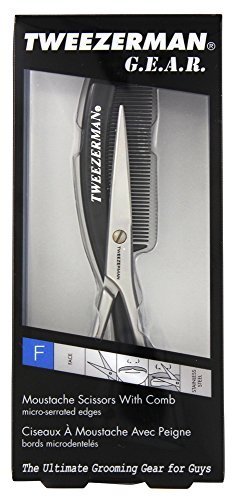 Tweezerman Moustache Scissors with Grooming Comb by Tweezerman