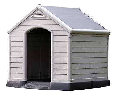 Keter/chalet et jardin 12-921177 Niche pour Chien Résine Beige/Marron 99 x 95 x 99 cm