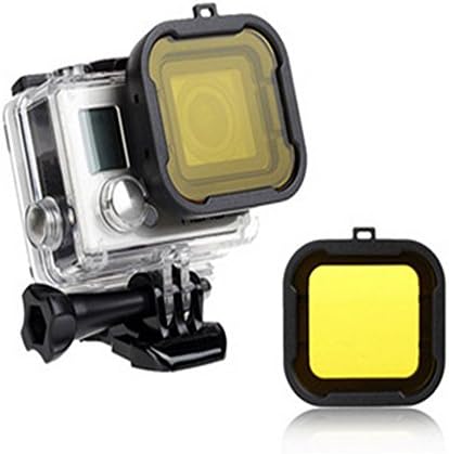 Eink Scuba Dive Red Filter for Gopro Hero 4 Black, Silver and Hero3+ Standard Housing - Blue Water