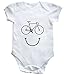 HippoWarehouse bicycle face baby vest boys girls