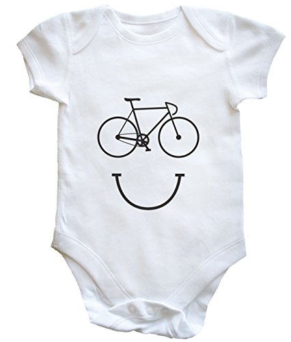 HippoWarehouse bicycle face baby vest boys girls