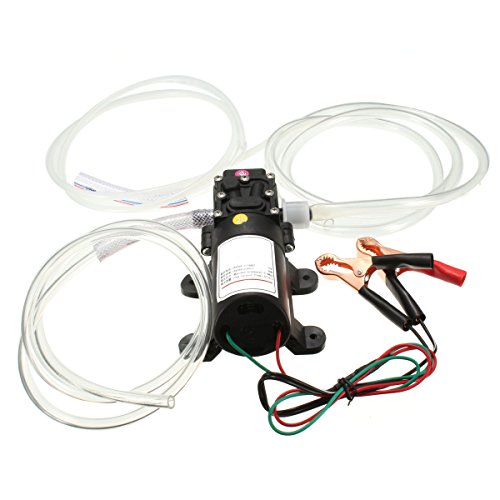 Price comparison product image KING DO WAY 60W 12V Oil Fluid Extractor Transfer Pump Scavenge Suction Vacuum for Car / Motorbike / Vehicle / Boat Black