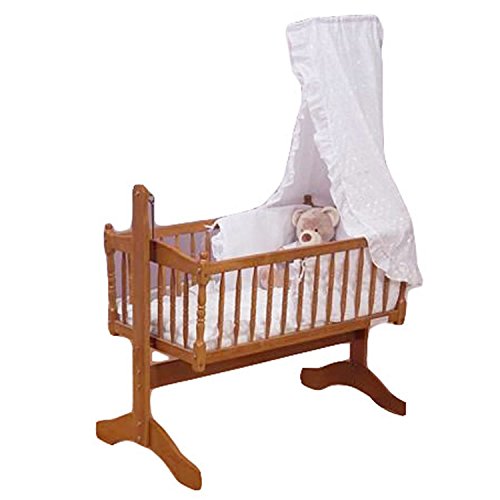 Broderie Anglaise Baby Crib 3 Piece Bedding Set White