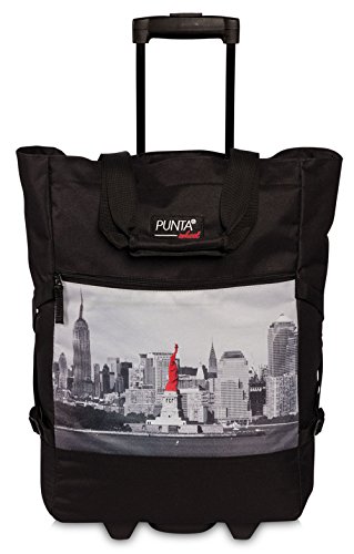 Preisvergleich Produktbild Einkaufstrolley PUNTA WHEEL Trolley Tasche Einkaufsroller Korb - FABRAUSWAHL (Freiheitsstatue)