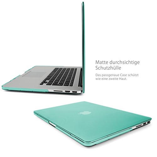MyGadget MacBook Pro Retina 15 Zoll *Matt* Case – Model Anfang ´13 – Mitte ´16 (A1398) Plastik Mac Hülle Schutzhülle Hartschale Cover (Türkis) - 4