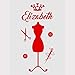 Produktbild mmzki Mode Wandtattoos Mädchen Personalisierte Schaufensterpuppe Krone Nähen Jeder Name Vinyl Wandaufkleber Aufkleber Home Tür Dekoration Wandbild 30x60 cm