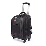 Praktisch: Es ist eine Trolley-Tasche, aber auch ein einfacher stylischer Rucksack, dessen Innenstruktur eine tolle, praktische, sowohl für Männer als auch für Frauen geeignete Schultasche ist Und so weiter.