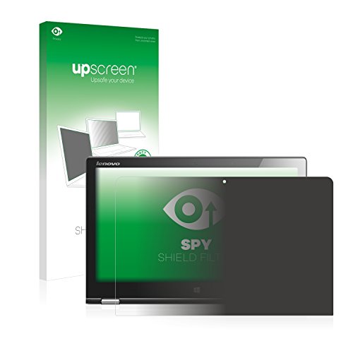 upscreen Spy Shield Filter Blickschutzfilter Lenovo Yoga 2 13.3 - Blickschutz, Sichtschutz, Kratzfest, Blendschutz, Made in Germany