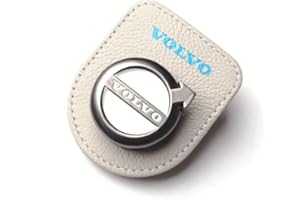 XWSBUDE Auto Brillenhalter, für Volvo XC60 S40 S60 S90 XC40 XC70 XC90 V40 V60 V90 S80 S80L Sonnenblende Sonnenbrillen Brillenaufhänger Brillenetui Brillenhalter Aufbewahrungsbox,B