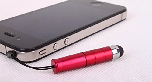 Sunrive® 6 pcs universal Stylus Stift Eingabestift mit 3,5 mm Staubschutz Stöpsel Kappe Premium Touchstift verschiedenen Farben für alle Geräte mit kapazitiven Touchscreen Smartphone Handy PDA Tablet PC. - 3