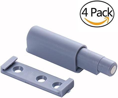 Pack of 4 Push Open System Damper Buffer Magnetic Locking for Door Wardrobe 42/69 mm