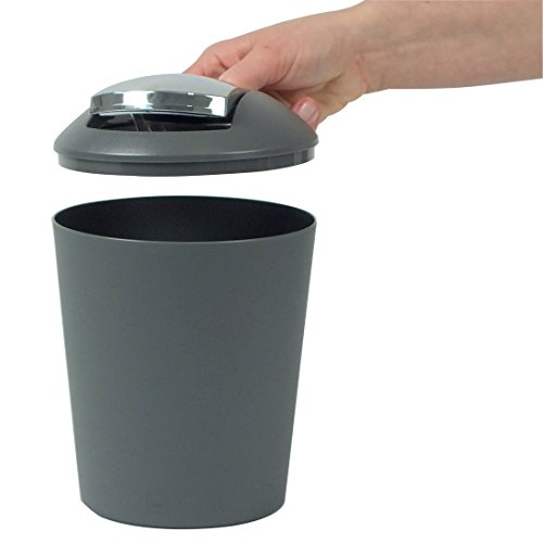 Kela 22272 Schwingdeckeleimer 1,7 l, Kunststoff, Marta, Grau - 5