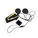 Price comparison product image 2100M Bluetooth Motorcycle Helmet Headset Intercom for Motorcycles Intercom for Riding/Skiing (up to 4 Riders MP3 Player, GPS Handsfree and FM Radio, Waterproof)