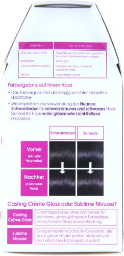 L’Oréal Paris Casting Creme Gloss Glossy Blacks Pflege-Haarfarbe, 200 Schwarzbraun - 3