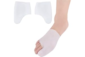 NICENEEDED 2 pezzo di Cuscinetti per Calzini In Gel di Silicone Traspiranti, Protezioni per Le Dita Dei Piedi per Scarpe Da Danza Classica, Cuscino di Protezione per Alluce (1 paio)
