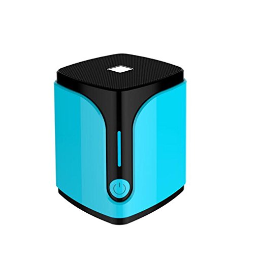Preisvergleich Produktbild RQINW Beweglicher Drahtloser Stereo-Bluetooth-Sprecher, Miniauto-Bluetooth-Sprecher, Eingebautes Mikrofon-Freisprechanruf-AUX-Linie TF-Karte Nachladbar, FM Radio,Blue