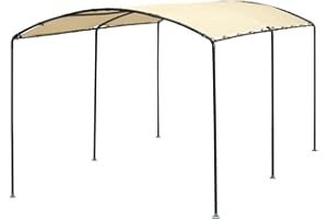 ShelterLogic Folien Carport Garage | Beige | 490x270x240 cm