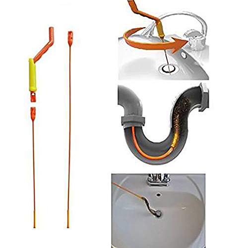 Preisvergleich Produktbild JIALI Küchenabwasserspüle Badewanne Reiniger Flexible Torsionsstange Ultra Dünn Anti-Blocking Holz Werkzeug Dusche Spüle Badewanne WC Haarentfernung